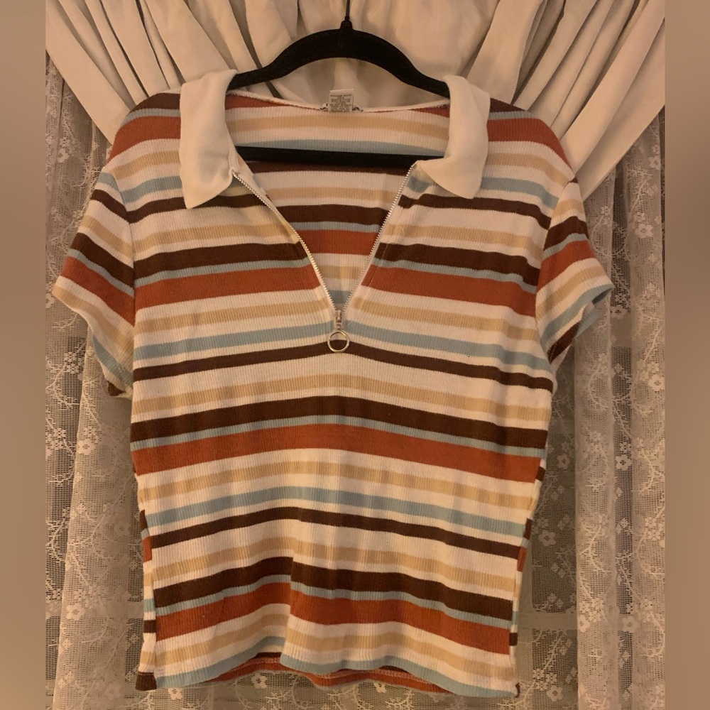 Cropped Striped Top